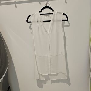 Elegant White Sleeveless Top
